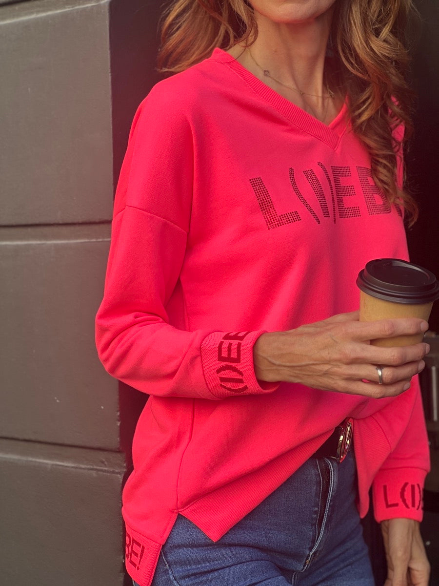 Sweater L(I)EBE! sparkle by Miss Goodlife. No 129 concept store Duesseldorf.