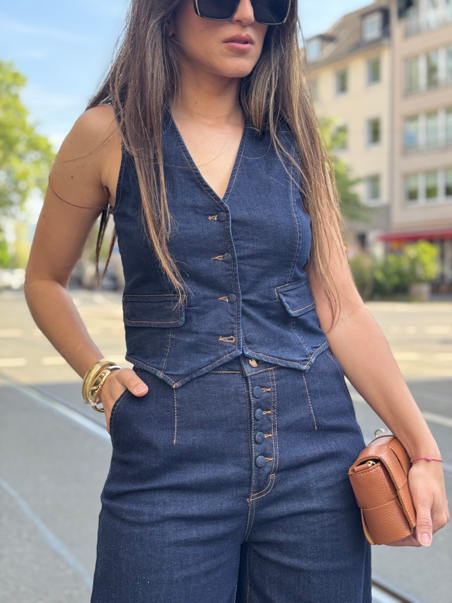 Fracomina Jeans palazzo dark