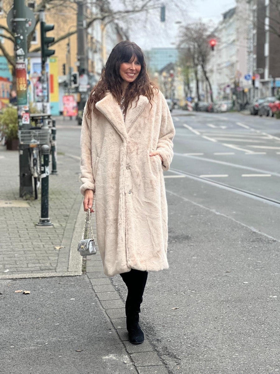 Herrlicher Mantel Tabby maxi