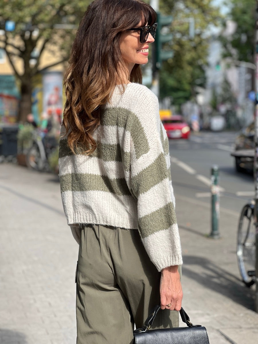 Herrlicher Pullover Leena Stripe