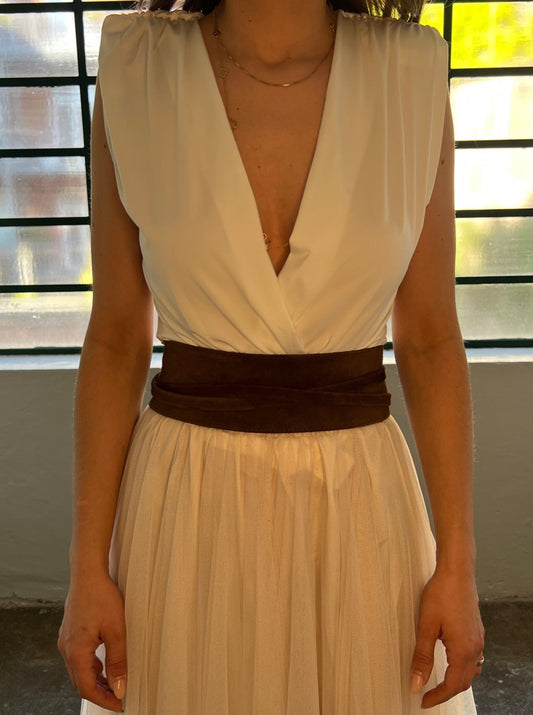 N°129 Wickelgürtel Bellano Suede