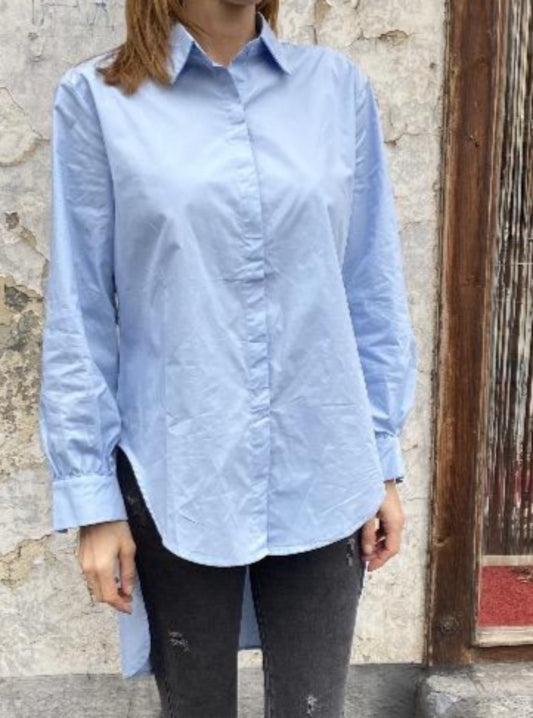 Oversized Bluse Vokuhila lang No 129 concept store Duesseldorf