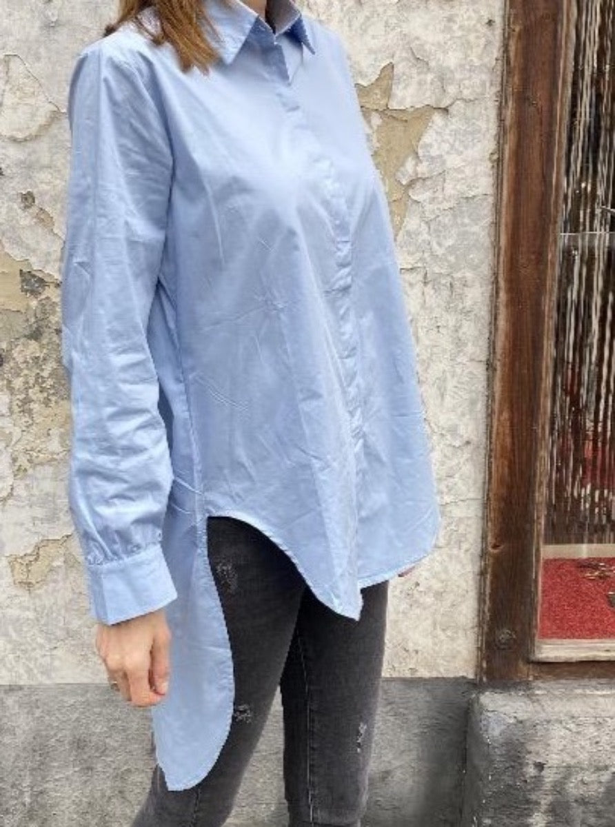Oversized Bluse Vokuhila lang No 129 concept store Duesseldorf
